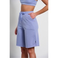 Bodytalk Γυναικεία φαρδιά ψηλόμεση βερμούδα "SNAPS" - 1231-905104-00446