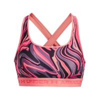 Under Armour Γυναικείο Μπουστάκι  Womens Armour® Mid Crossback Printed Sports Bra - 1361042-603