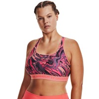 Under Armour Γυναικείο Μπουστάκι  Womens Armour® Mid Crossback Printed Sports Bra - 1361042-603