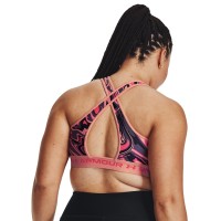 Under Armour Γυναικείο Μπουστάκι  Womens Armour® Mid Crossback Printed Sports Bra - 1361042-603