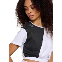 Bodytalk Γυναικεία cropped κοντομάνικη μπλούζα "YINYANG" - 1231-909020-00200