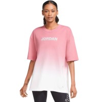 Nike Γυναικείο T-shirt Jordan Women Oversized T-Shirt White/Desert Berry/Reflective Silv - CU6368-101