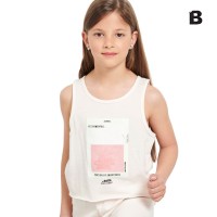 Bodytalk Παιδική αμάνικη κοντή μπλούζα για κορίτσια "SMUDGEG" - 1231-702321-00214