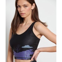 Bodytalk Γυναικείο αμάνικο crop top"CORALREEF" - 1231-905520-00100