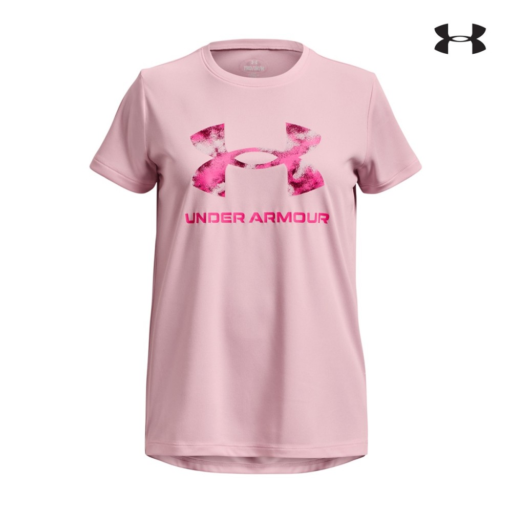Under Armour Παιδικό Τεχνικό T-shirt Girls' UA Tech™ Print Fill Big Logo Short Sleeve - 1377016-676