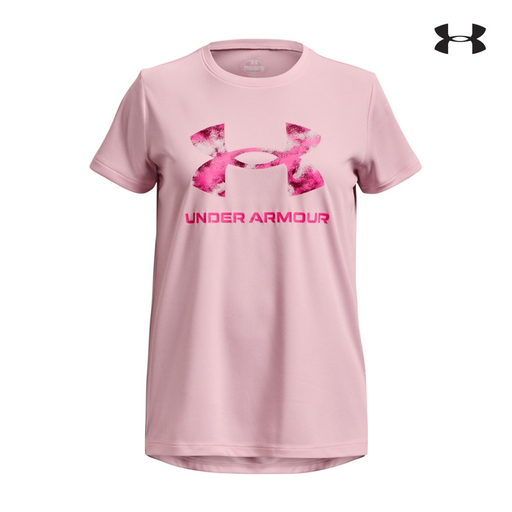 Under Armour Παιδικό Τεχνικό T-shirt Girls UA Tech™ Print Fill Big Logo Short Sleeve - 1377016-676