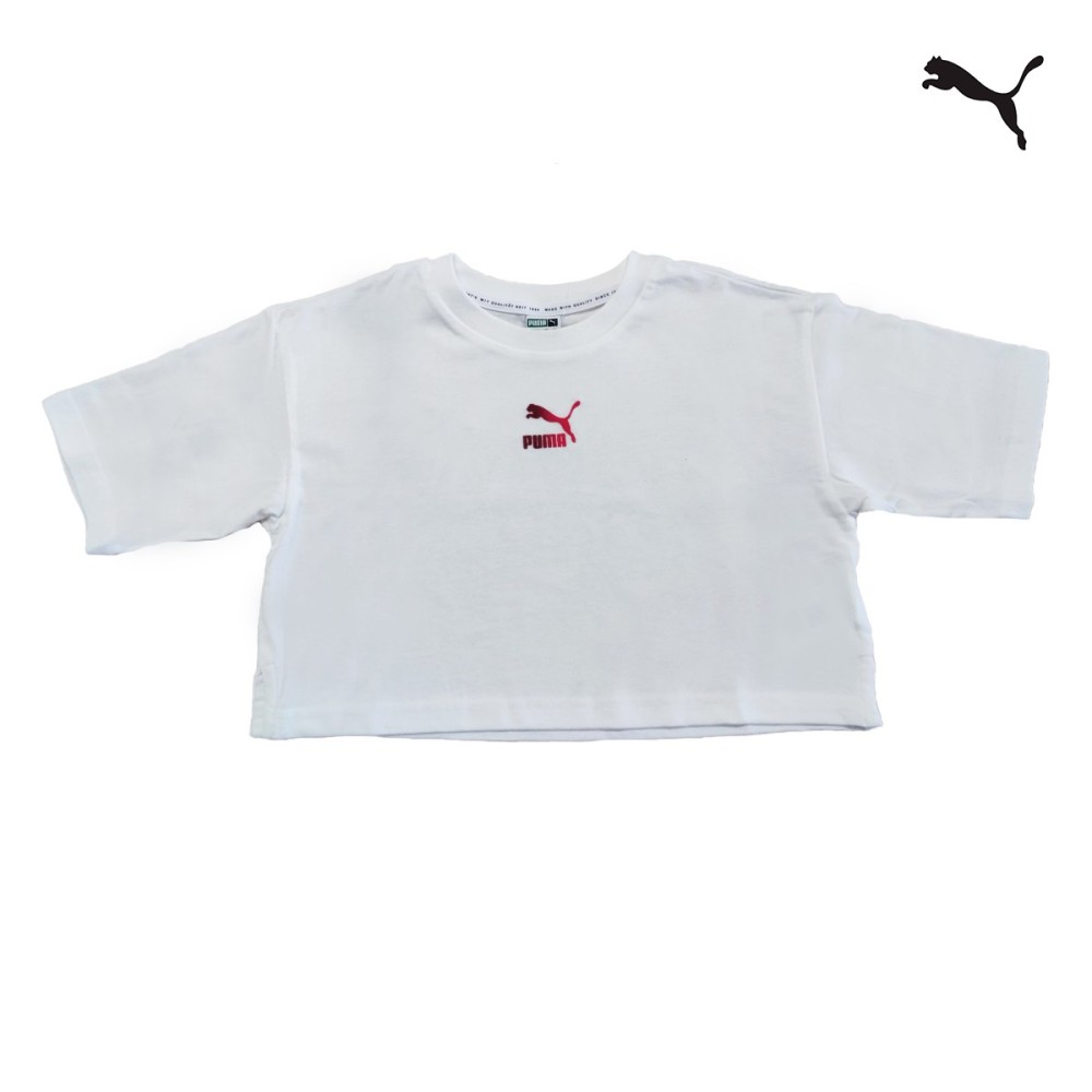 Puma Παιδικό T-shirt Crop Top GRL Cropped Youth Tee - 531825-02