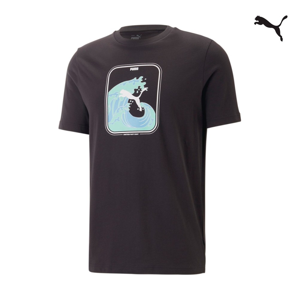 Puma Ανδρικό κοντομάνικο T-shirt GRAPHICS Wave Tee - 674483-01