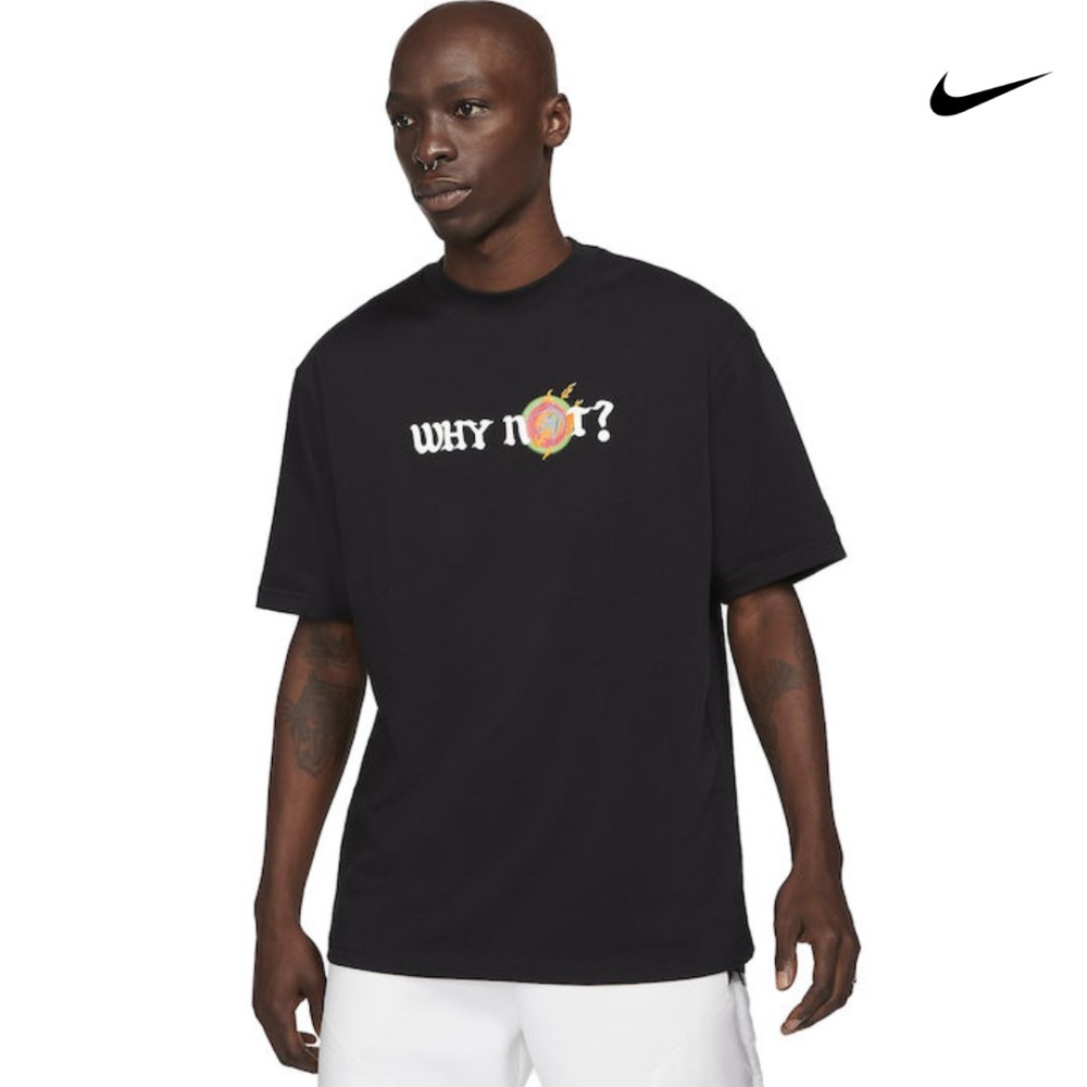 Nike Why Not Ανδρικό T-shirt Μαύρο με Στάμπα - DD3324-010