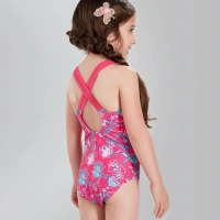 Speedo Παιδικό Ολόσωμο μαγιό SEASQUAD ALLOVER 1 PIECE Φούξια - 8-10902B434