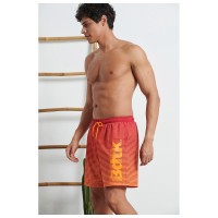 BodyTalk Ανδρικό Μαγιό Σορτς Μαύρο με Ρίγες - 1221-951244-00369