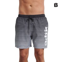 BodyTalk Ανδρικό Μαγιό Σορτς Μαύρο με Ρίγες - 1221-951244-00100