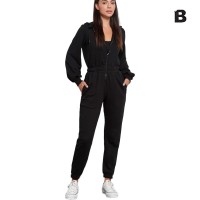 Bodytalk Γυναικεία ολόσωμη φόρμα με κουκούλα και φερμουάρ jumpsuit with hood and zipper - 1232-901407-00100