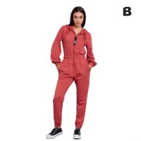 Bodytalk Γυναικεία ολόσωμη φόρμα με κουκούλα και φερμουάρ jumpsuit with hood and zipper - 1232-901407-00917