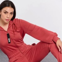 Bodytalk Γυναικεία ολόσωμη φόρμα με κουκούλα και φερμουάρ jumpsuit with hood and zipper - 1232-901407-00917