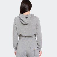 Bodytalk Γυναικεία Μπλούζα Φούτερ cropped top με κουκούλα `LUX` - 1232-902320-54680