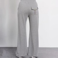 Γυναικεία ψηλόμεση φαρδιά φόρμα Wide Legs Pants`LUX` - 1232-902600-54680