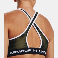 Under Armour Γυναικείο Μπουστάκι  Womens Armour® Mid Crossback Printed Sports Bra - 1361042-390