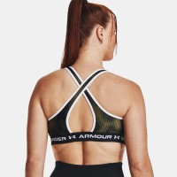 Under Armour Γυναικείο Μπουστάκι  Womens Armour® Mid Crossback Printed Sports Bra - 1361042-390