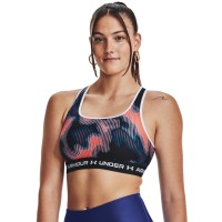 Under Armour Γυναικείο Μπουστάκι  Womens Armour® Mid Crossback Printed Sports Bra - 1361042-963