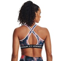 Under Armour Γυναικείο Μπουστάκι  Womens Armour® Mid Crossback Printed Sports Bra - 1361042-963