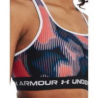 Under Armour Γυναικείο Μπουστάκι  Womens Armour® Mid Crossback Printed Sports Bra - 1361042-963