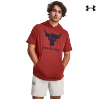 Under Armour Mens Project Rock Terry Short Sleeve Hoodie Ανδρικό T-shirt με κουκούλα - 1377427-635