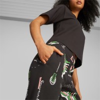 Puma Γυναικεία Φόρμα Παντελόνι Classics Printed Womens Sweatpants - 621386-01
