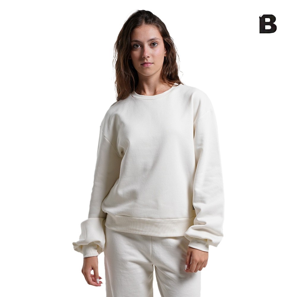 Bodytalk Γυναικεία Μπλούζα Bdtkwlessismore Sweater Crewneck Open Bac - 1232-904126 - 00211