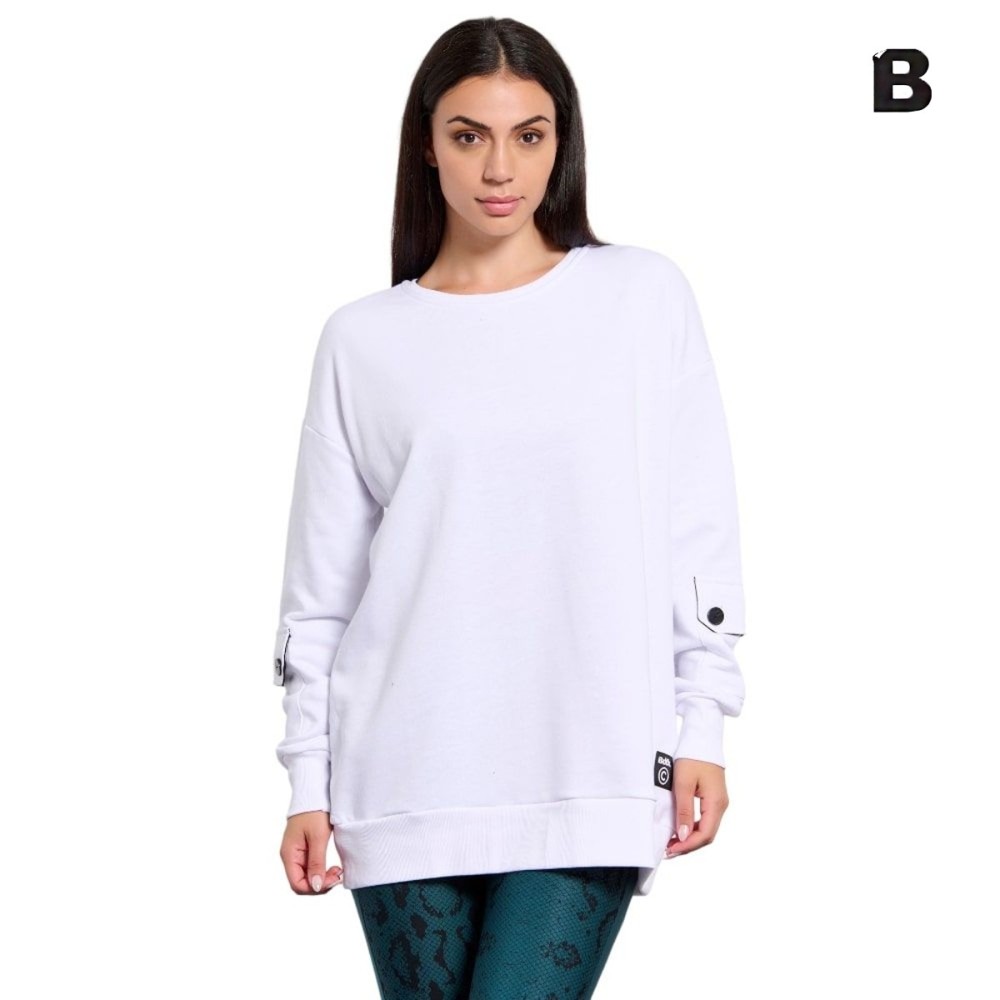 Bodytalk Γυναικεία μακρυμάνικη μπλούζα oversized `ALLIN` - 1232-905126-00200