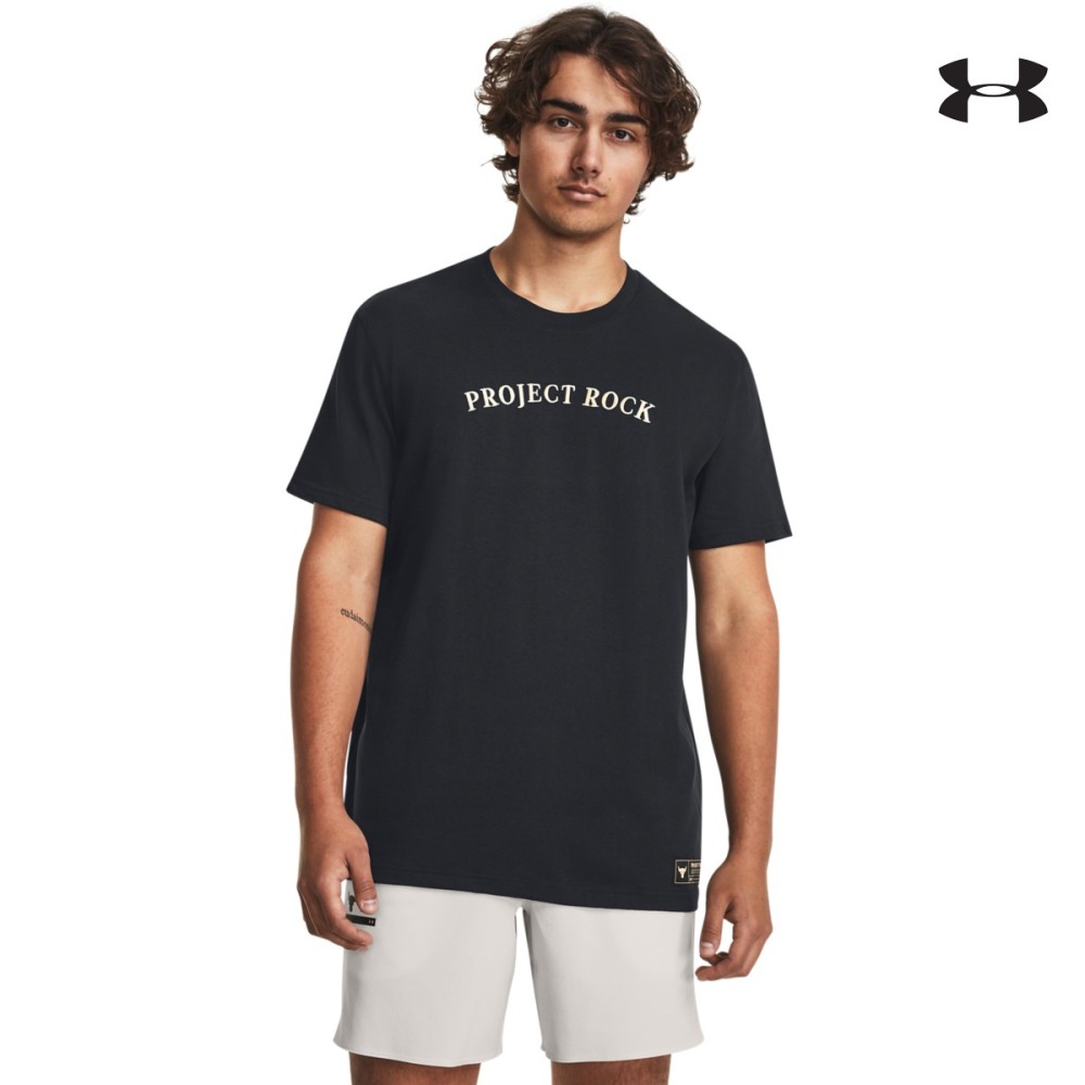 Under Armour Ανδρικό T-shirt Men's Project Rock Crest Heavyweight Short Sleeve - 1379749-001
