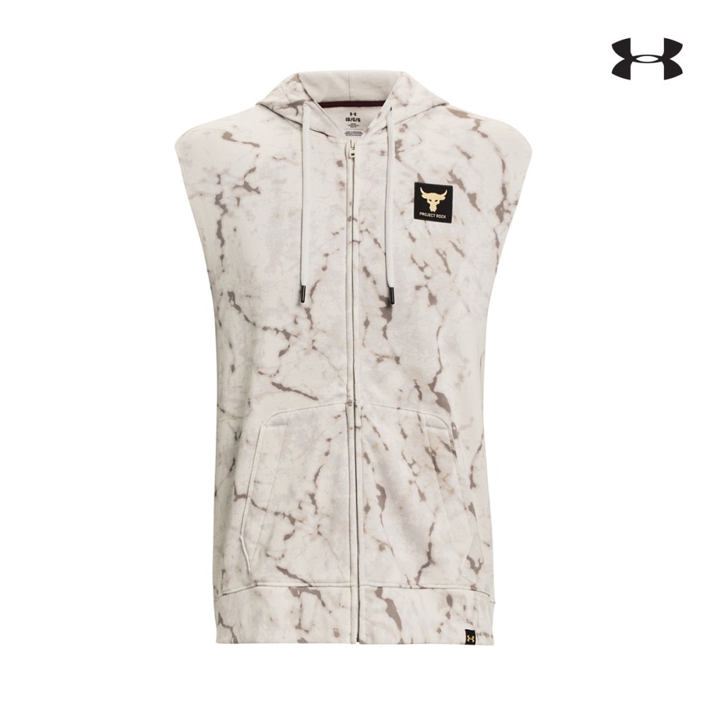 Under Armour Ανδρική Αμάνική Ζακέτα Mens Project Rock Rival Fleece Sleeveless Full-Zip - 1380120-114