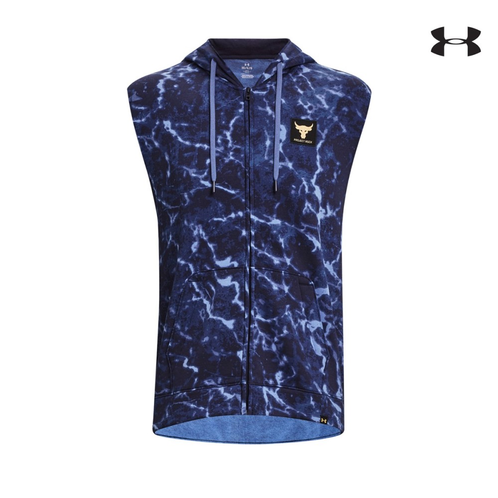 Under Armour Ανδρική Αμάνική Ζακέτα Men's Project Rock Rival Fleece Sleeveless Full-Zip - 1380120-410