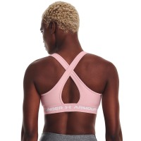 Under Armour Womens Armour Mid Crossback Sports Bra Γυναικείο Μπουστάκι - 1361034-647