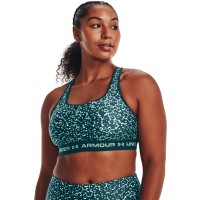 Under Armour Γυναικείο Μπουστάκι  Womens Armour® Mid Crossback Printed Sports Bra - 1361042-716