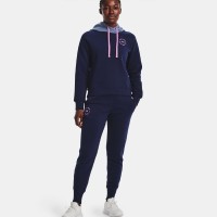 Under Armour Womens UA Rival Fleece Crest Joggers Γυναικεία Φόρμα - 1373025-410