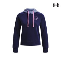 Under Armour Womens UA Rival Fleece Colorblock Hoodie Γυναικεία Φούτερ - 1373031-410