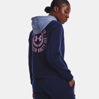 Under Armour Womens UA Rival Fleece Colorblock Hoodie Γυναικεία Φούτερ - 1373031-410