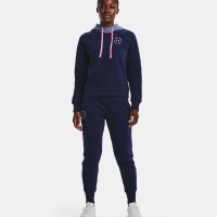 Under Armour Womens UA Rival Fleece Colorblock Hoodie Γυναικεία Φούτερ - 1373031-410