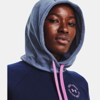 Under Armour Womens UA Rival Fleece Colorblock Hoodie Γυναικεία Φούτερ - 1373031-410
