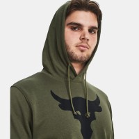 Under Armour Mens Project Rock Terry Short Sleeve Hoodie Ανδρικό T-shirt με κουκούλα - 1377427-390