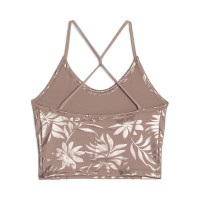 PUMA Γυναικεία κοντή μπλούζα Studio Ultrabare AOP Womens Crop Top - 523947-95