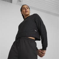 PUMA Γυναικεία μπλούζα φούτερ Fit Branded Fleece Crew - 524124-01