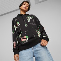 PUMA Γυναικεία μακρυμάνικη μπλούζα φούτερ Classics Brand Love Womens Hoodie - 621385-01