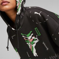 PUMA Γυναικεία μακρυμάνικη μπλούζα φούτερ Classics Brand Love Womens Hoodie - 621385-01