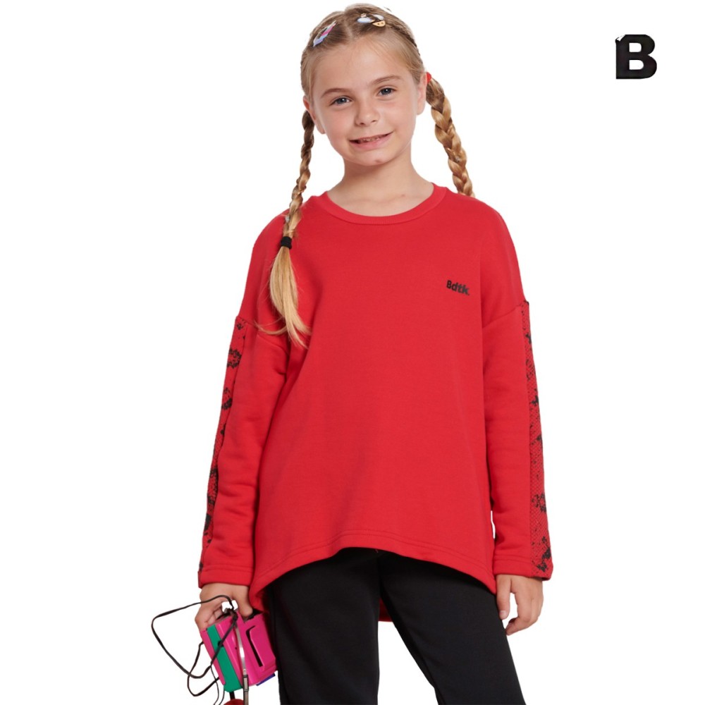 Bodytalk Παιδική μακρυμάνικη μπλούζα για κορίτσια Kids long sleeve shirt for girls `MATERIAL` - 1232-703826-00300