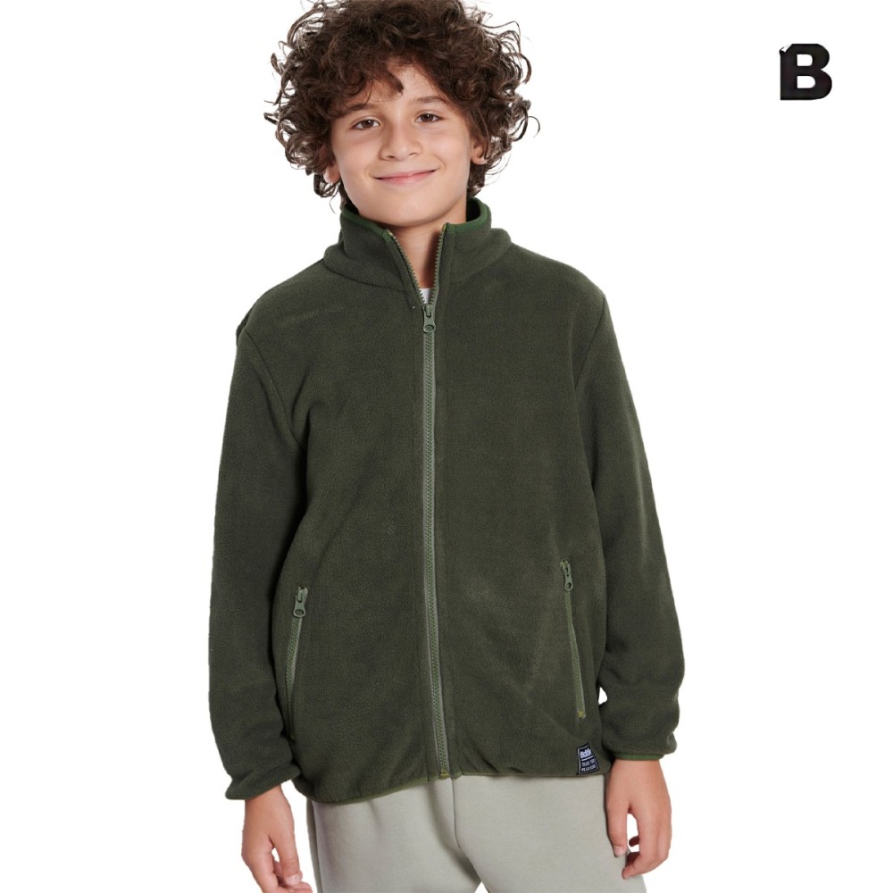 Bodytalk Παιδική unisex ζακέτα ζιβάγκο Kids turtleneck zip sweater - 1232-720922-00689