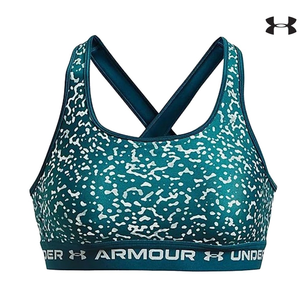 Under Armour Γυναικείο Μπουστάκι  Women's Armour® Mid Crossback Printed Sports Bra - 1361042-716