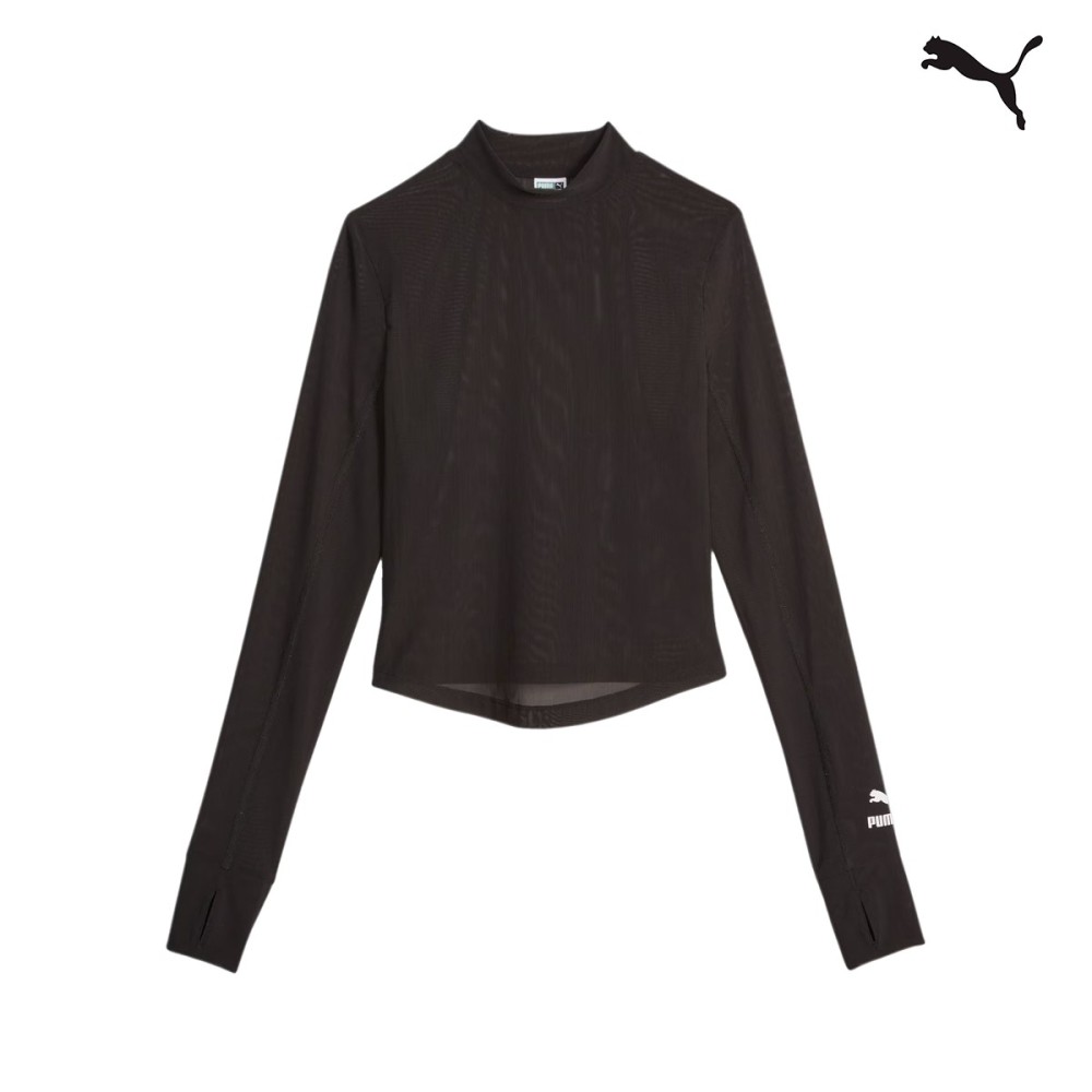 PUMA Γυναικεία μακρυμάνικη μπλούζα με ψηλό λαιμό DARE TO Womens Long Sleeve Mock Neck Tee - 621429-01