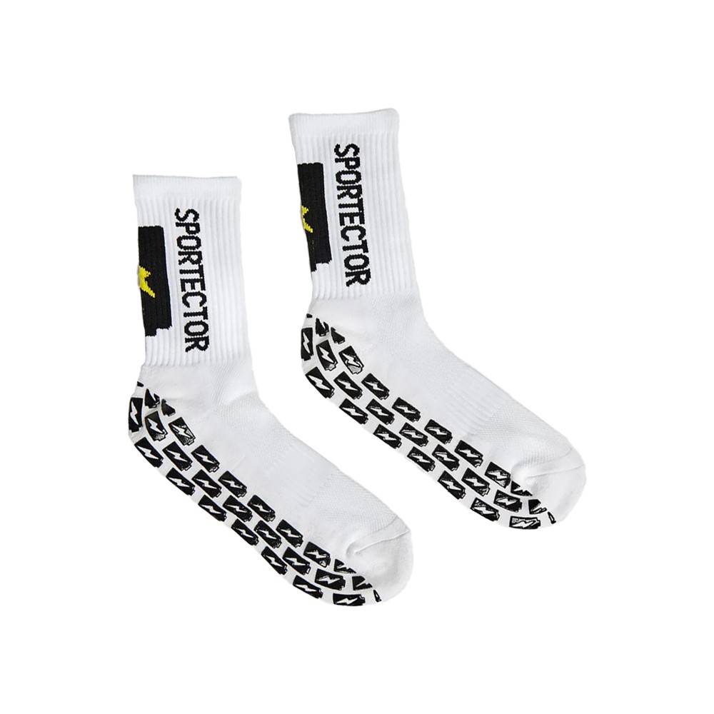 Sportector Αθλητικές Grip Κάλτσες Λευκές